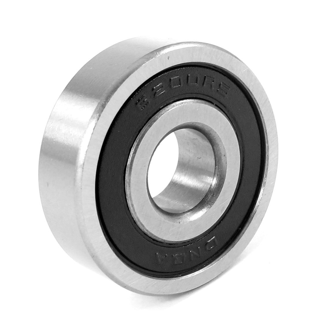 sourcingmap 6200rs 深沟滚珠轴承黑色 30 x 10 x 9mm - 银色