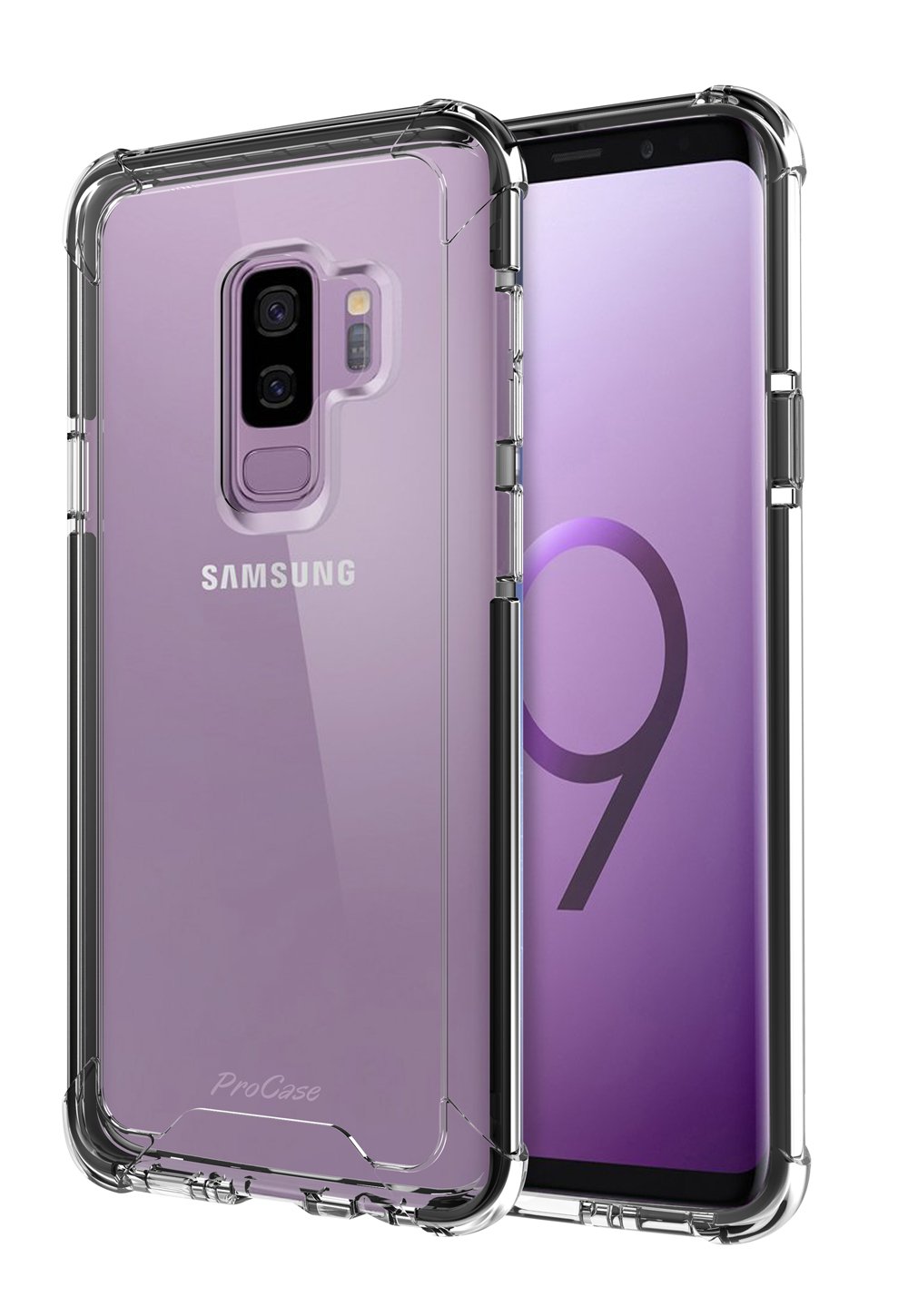三星galaxy s9 plus 手机壳,procase 超薄混合 tpu 缓冲垫套带加固角