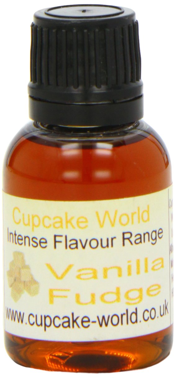 cupcake world vanilla fudge intense food flavouring 28.5 ml