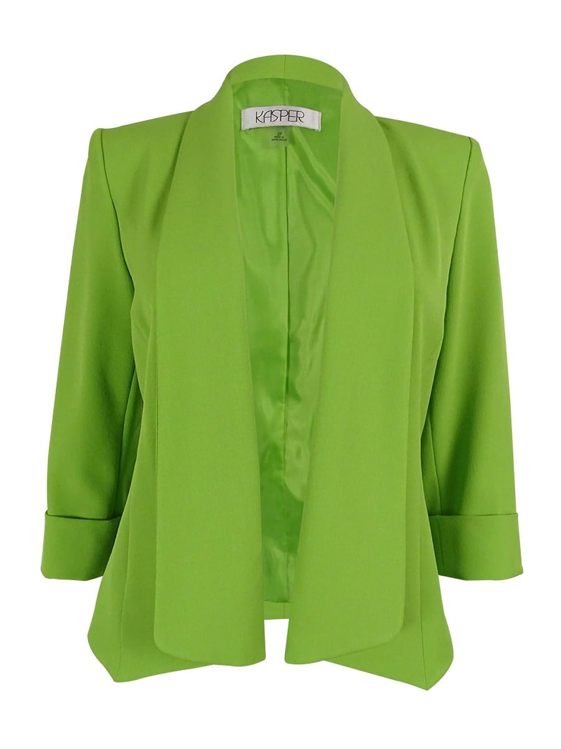 kasper 女式娇小女士宽松开衫外套 绿色 2 petite 【kasper】 服饰