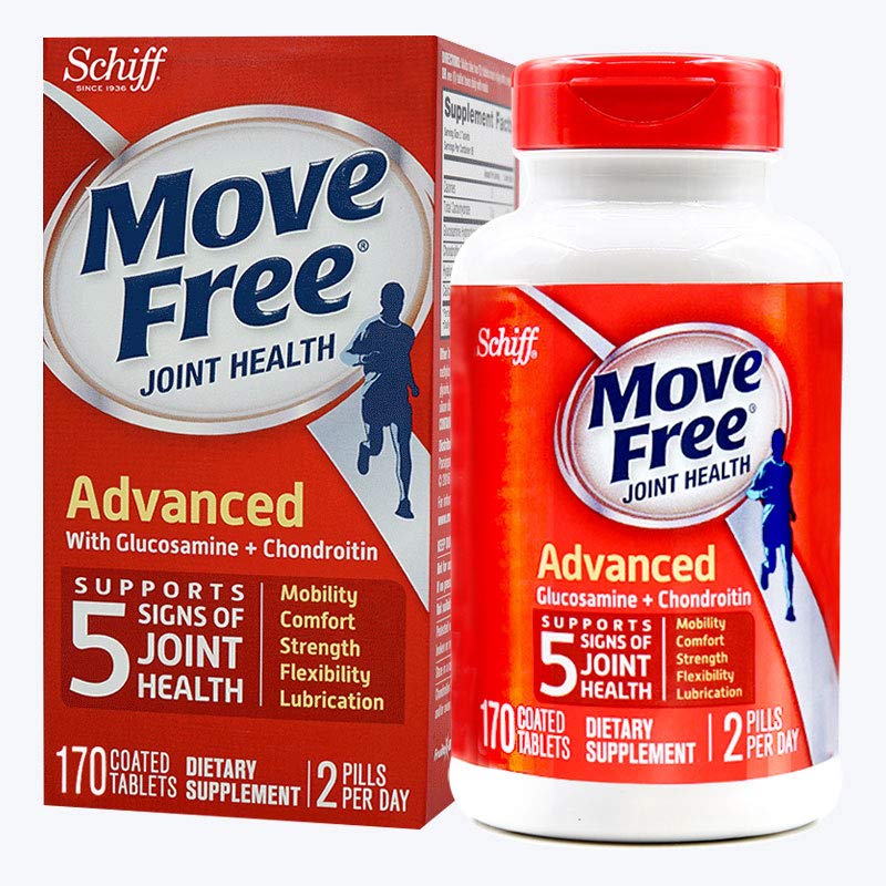 schiff move free旭福维骨力氨糖软骨素红瓶经典版 170粒/瓶 (美国