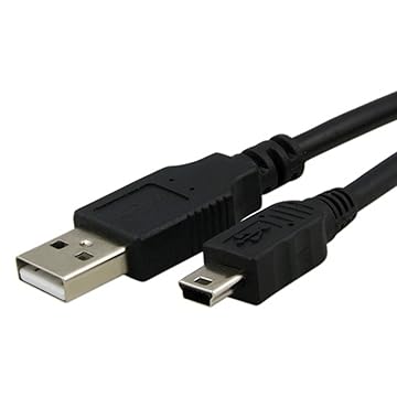 6ft usb type a male to mini b (5 pin) male cable