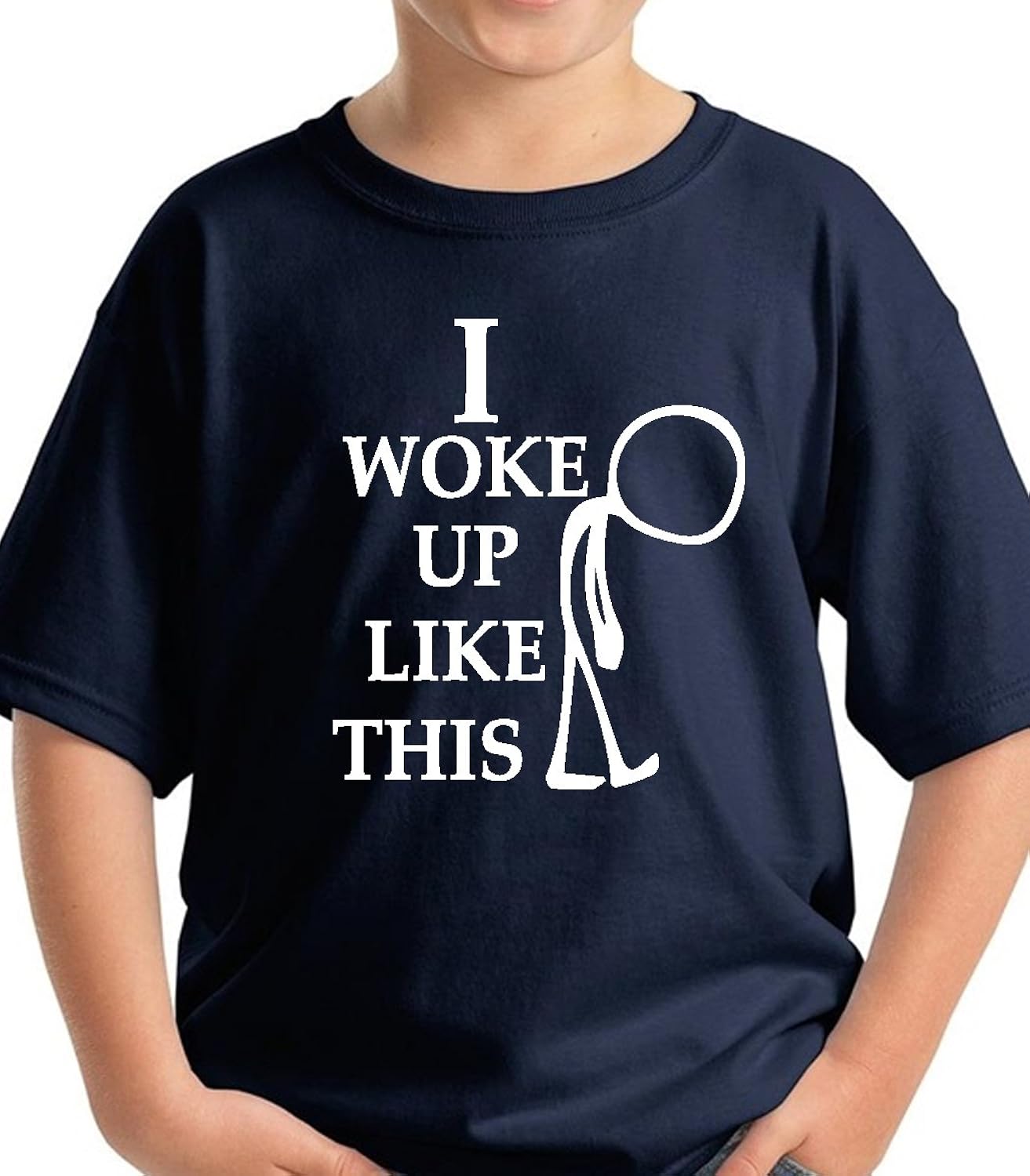 儿童i woke up like this 有趣青年高级短袖 t 恤礼品包装