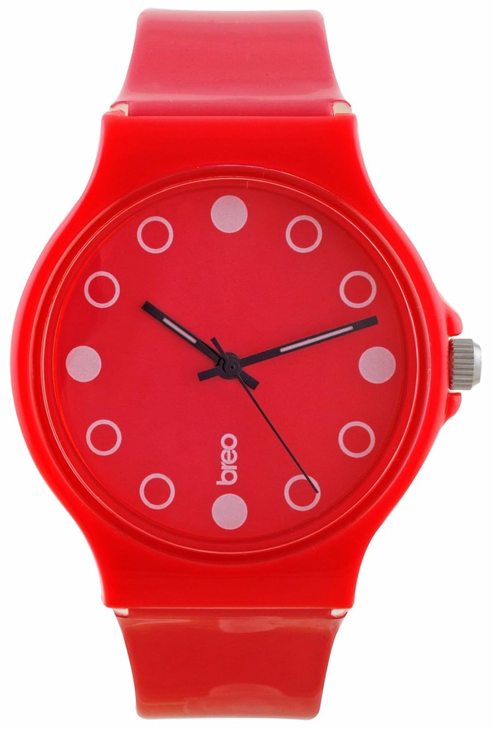 breo 中性款手表 b-ti-ms10minas ,红色表带,红色表盘