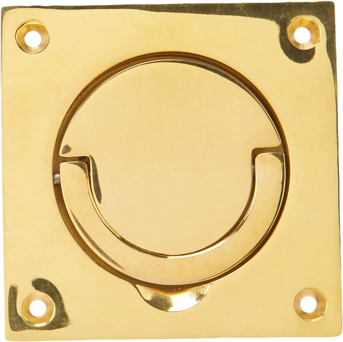 baldwin 0397031swl 无盖翻环拉环带旋转轴,亮铜色