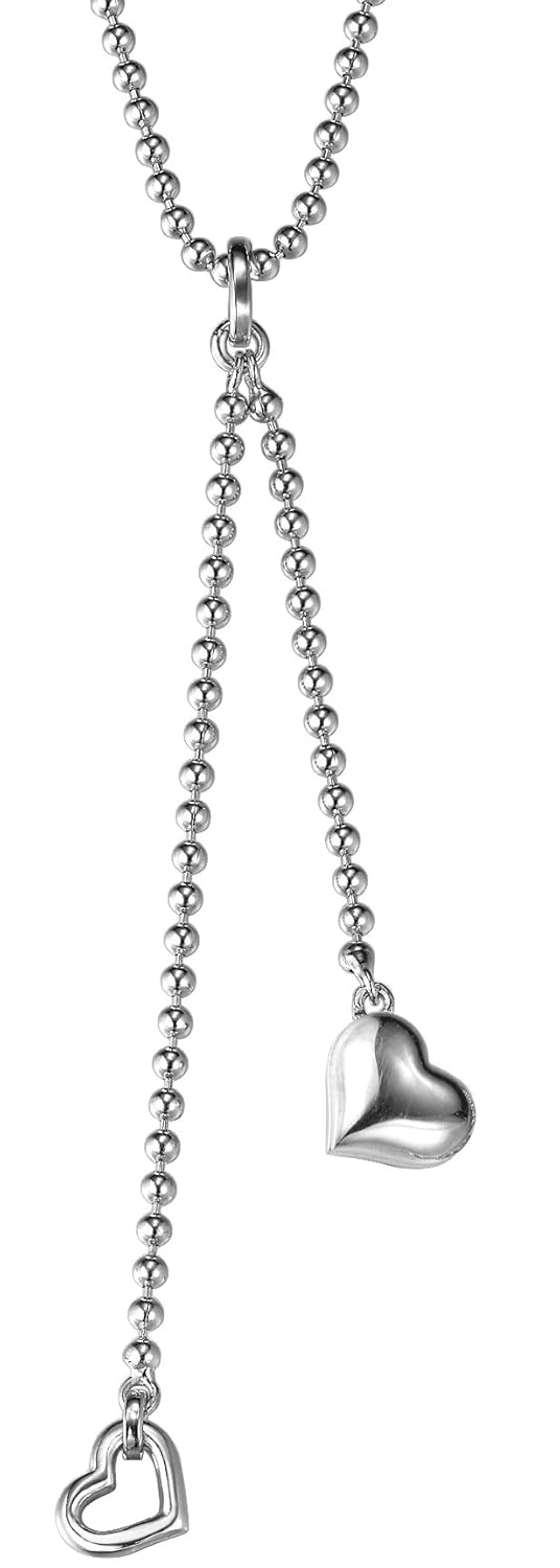 esnl92568 a370 endless love 女式项链925纯银镀铑