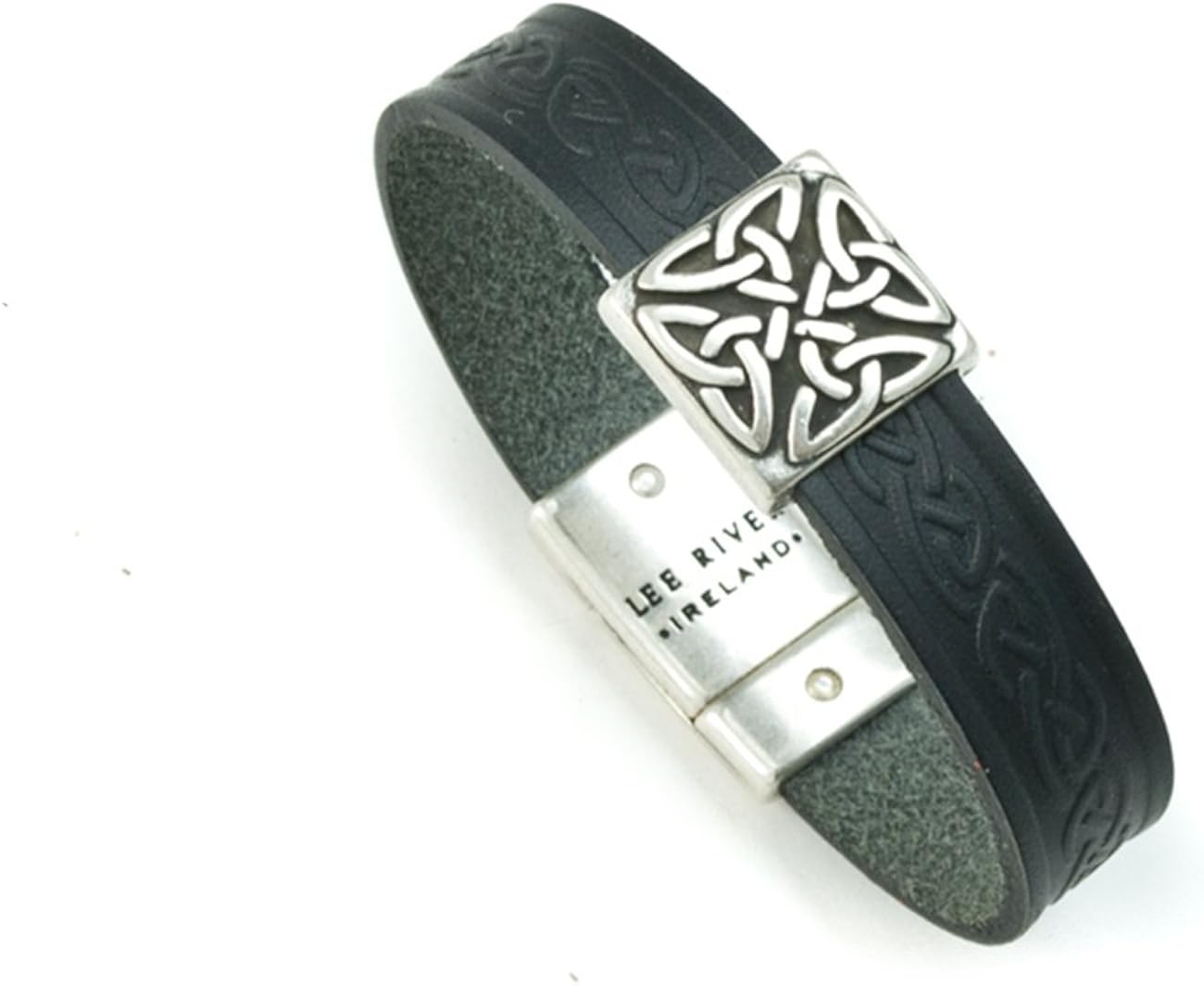 biddy murphy lee river 皮革货物凯尔特皮革手镯爱尔兰魅力三色中性