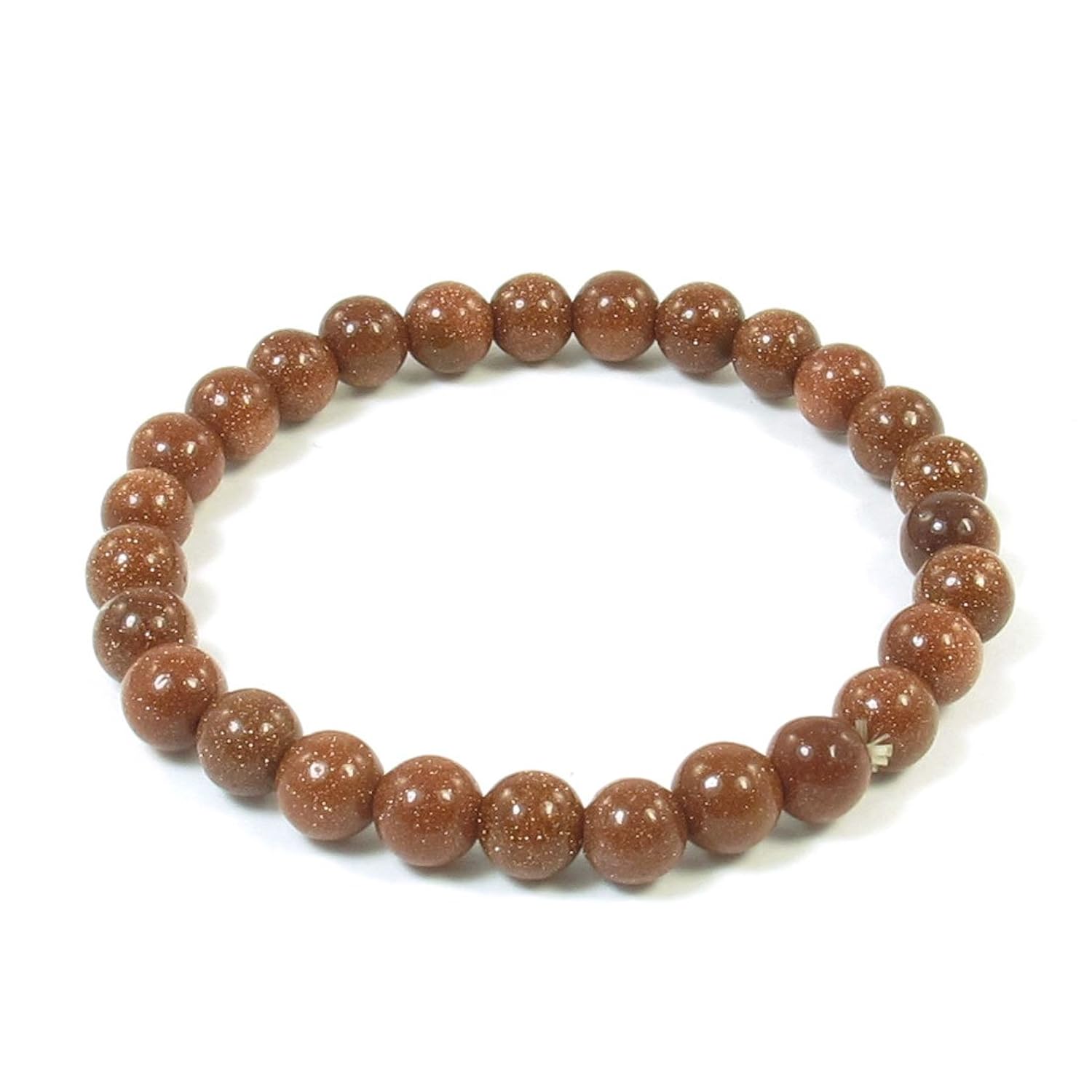 6mm brown round plastic goldstone beads bunch ela