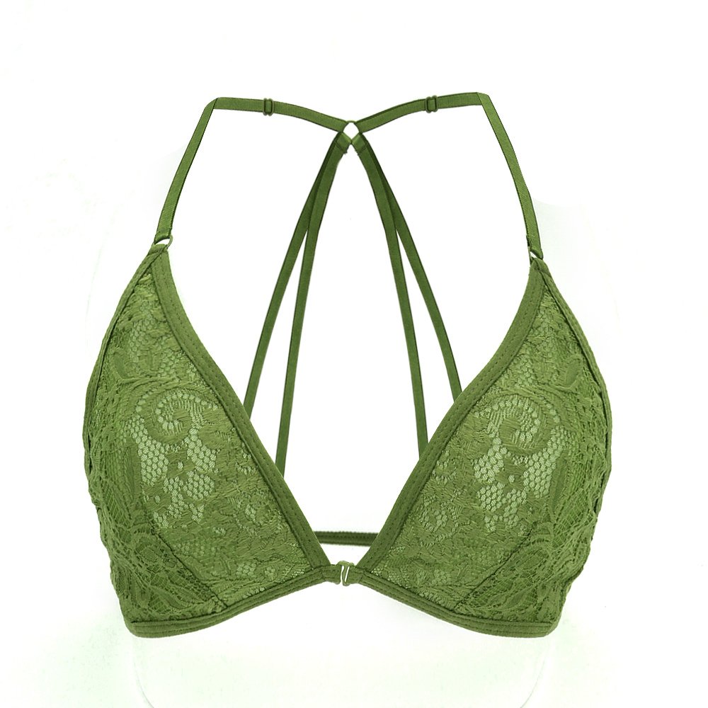 frdmbeauty 蕾丝文胸吊带文胸三角内衣性感比基尼上衣 【frdmbeauty】