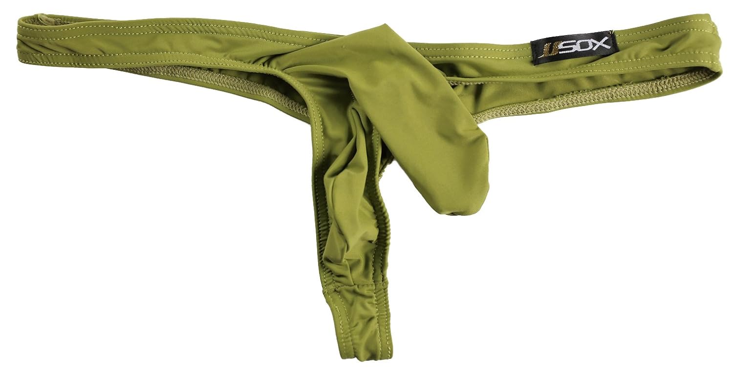 qinmi lover 男士大象新奇小袋丁字裤