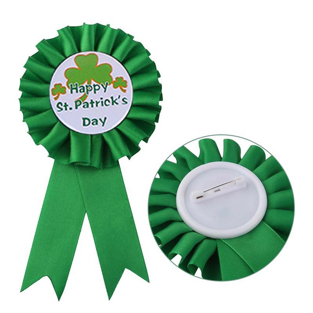 圣帕特里克丝带徽章胸针*徽章装饰 jhsp11 1 件 one size 【justmy