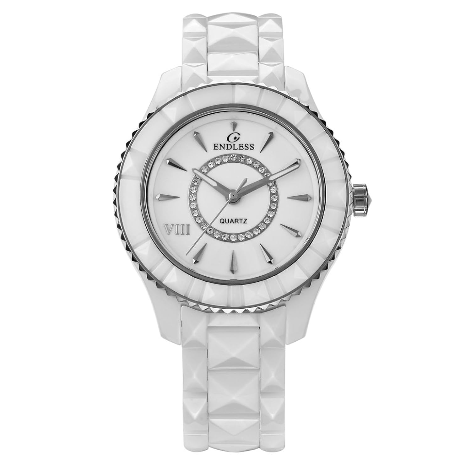 endless陶瓷经典时尚情侣白色男表e1001g