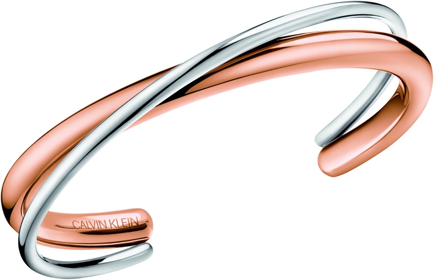 [卡尔文·克莱恩] calvin klein 手镯 double(双人) 玫瑰金×银色
