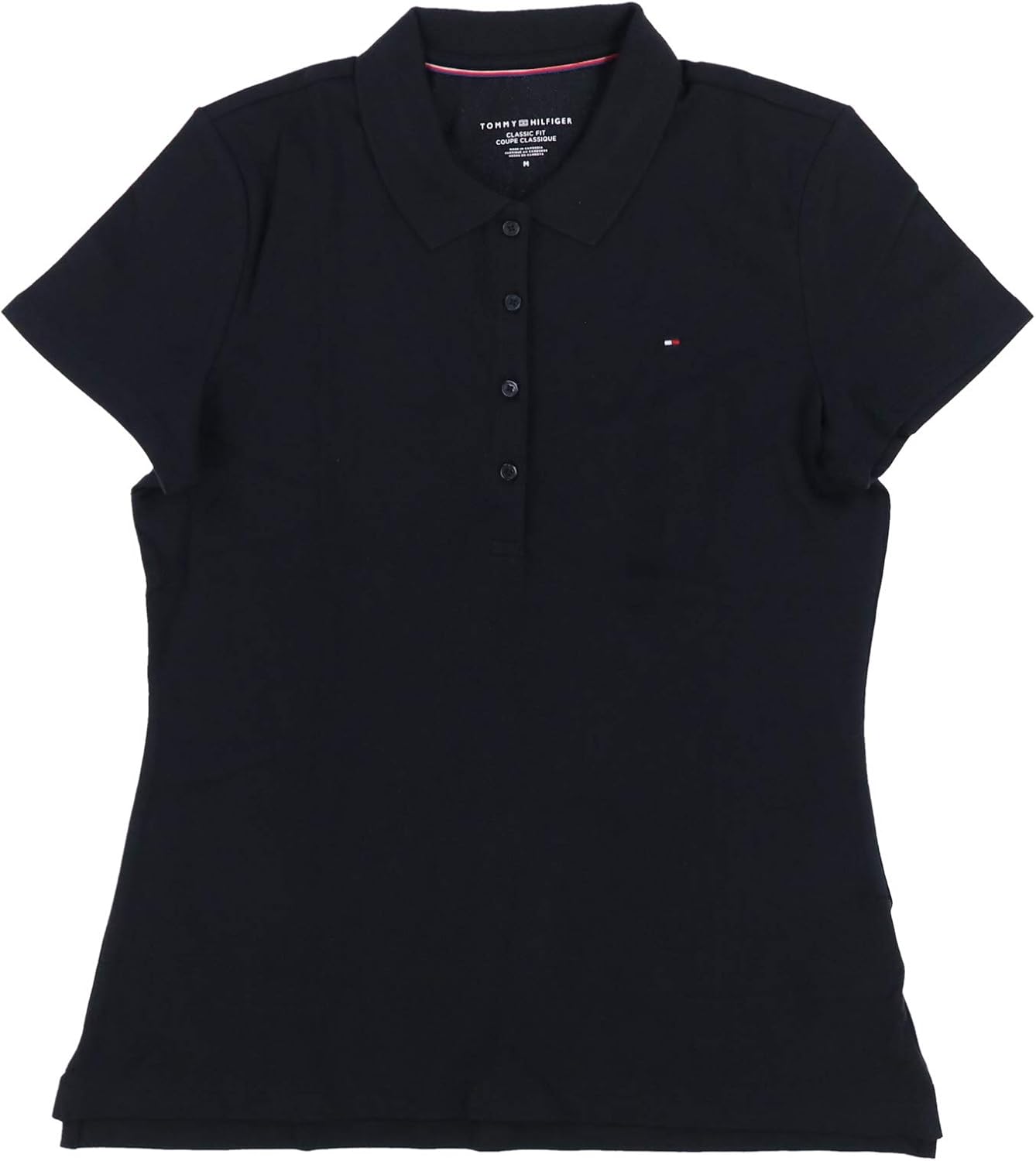 tommy hilfiger 汤米·希尔费格女式经典修身标志polo衫 黑色(tommy)