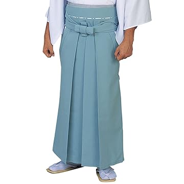 【日本亚马逊】 amazon 神官用袴(オールシーズン用うまのり型水色)