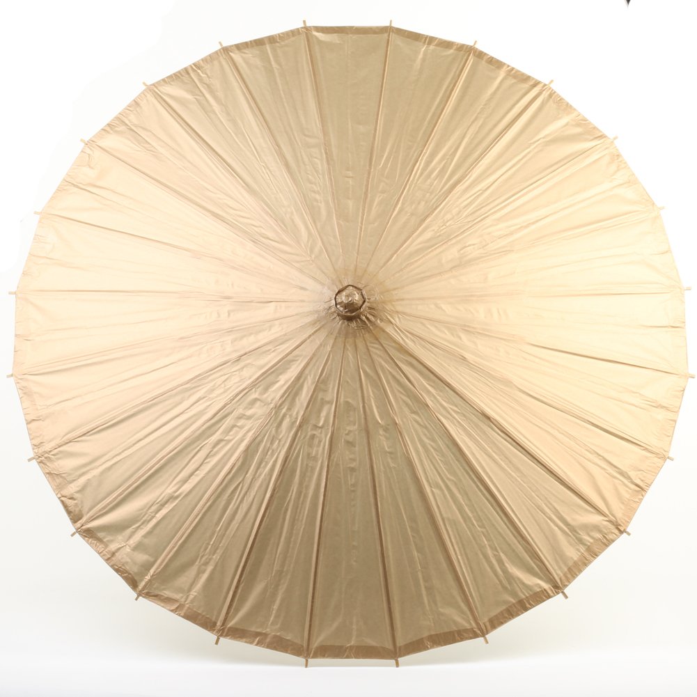 28 cm 纸伞,婚礼,伴娘,派对礼品,夏季遮阳棚 金色