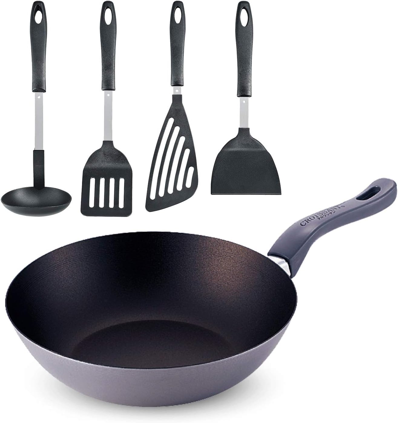 平底锅 28cm ih适用 th-111 三叶草 200v 铁制 炒锅 & 烹饪 小物件