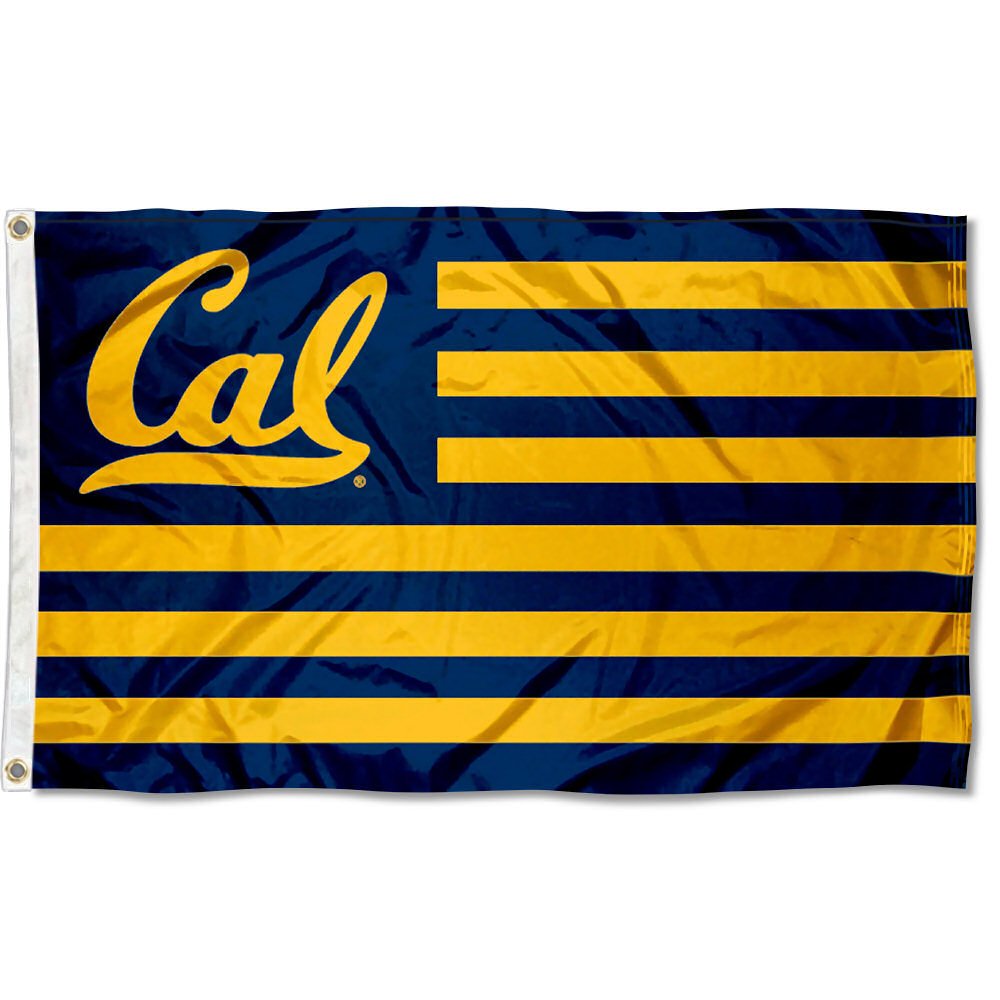cal berkeley uc 校友条纹旗帜