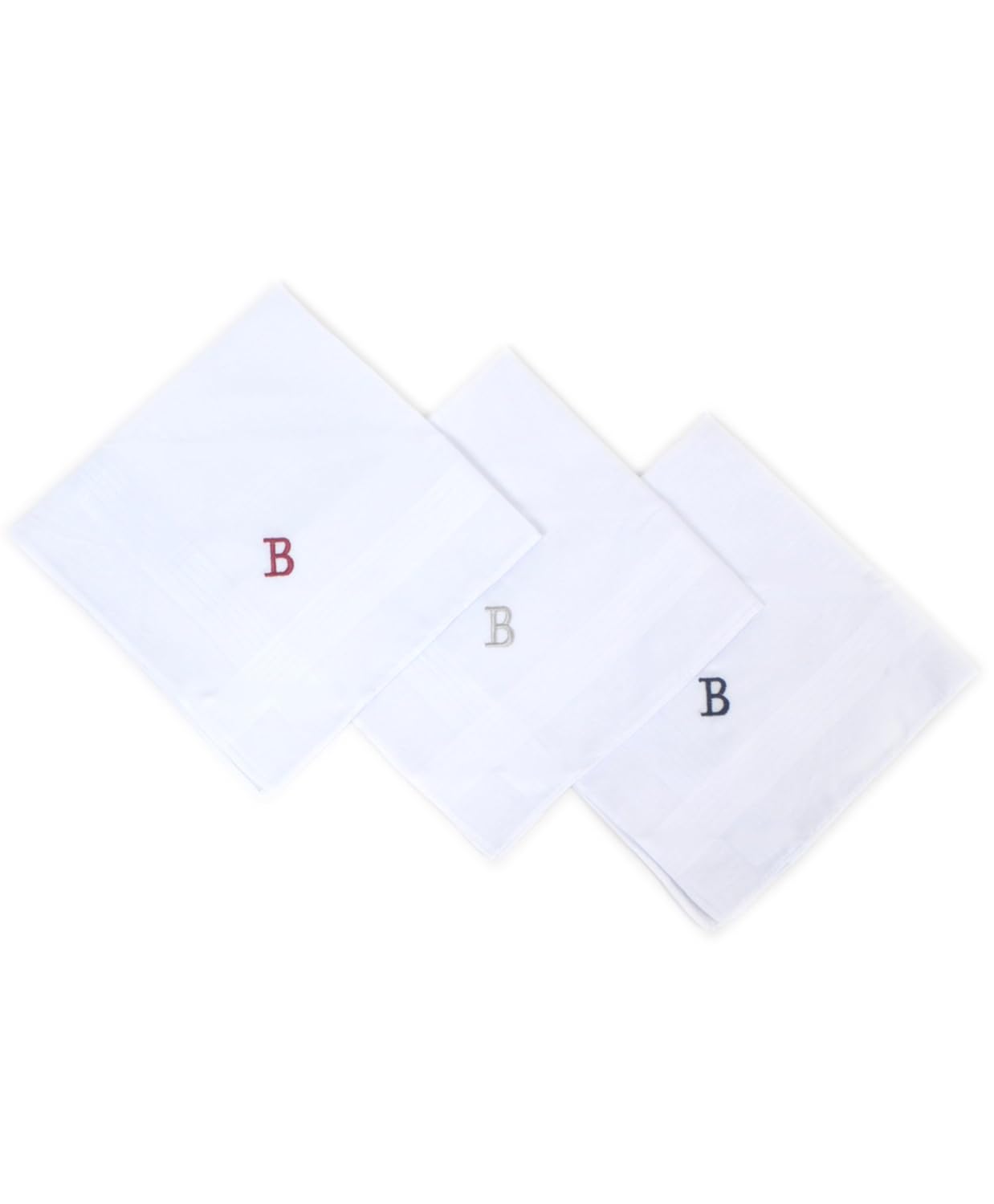 盒讋2pc . 首字母棉质 handkerchiefs ( 首 b )