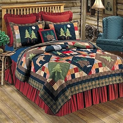 c & f enterprises timberline collection quilt, 64 by 86-inch