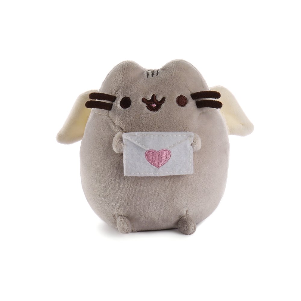 gund pusheen 情人节丘比特款毛绒玩具4.