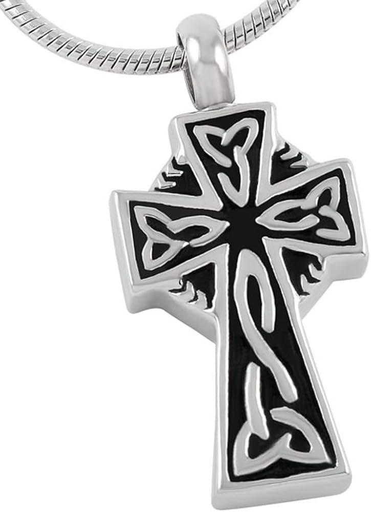 凯尔特十字花纹项链 - cremation jewelry 纪念纪念纪念纪念吊坠