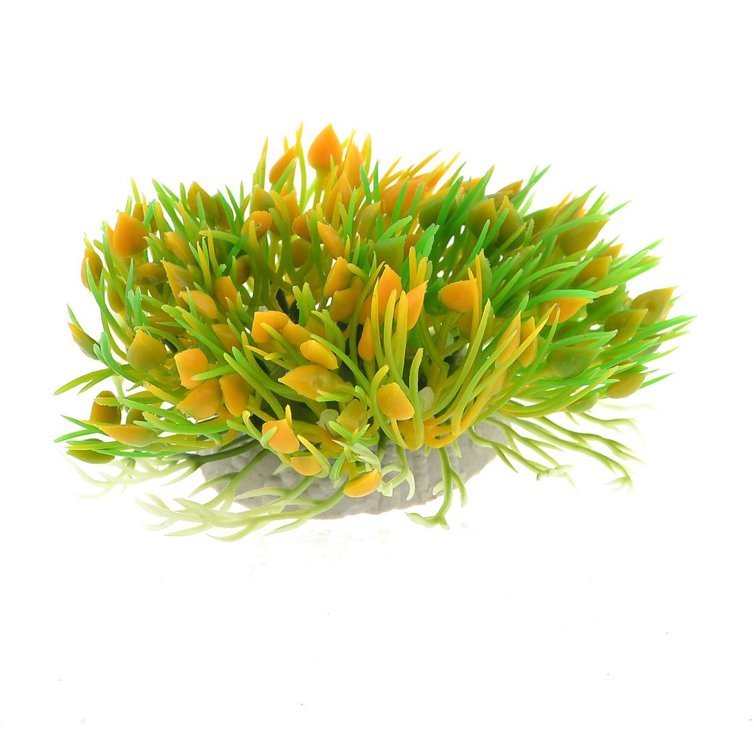 uxcell 塑料心形水族箱头植物,10.5cm w