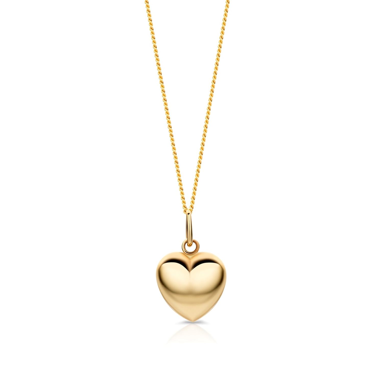 miore 项链 - 吊坠女士链心形黄金 9 kt / 375 链 45 厘米