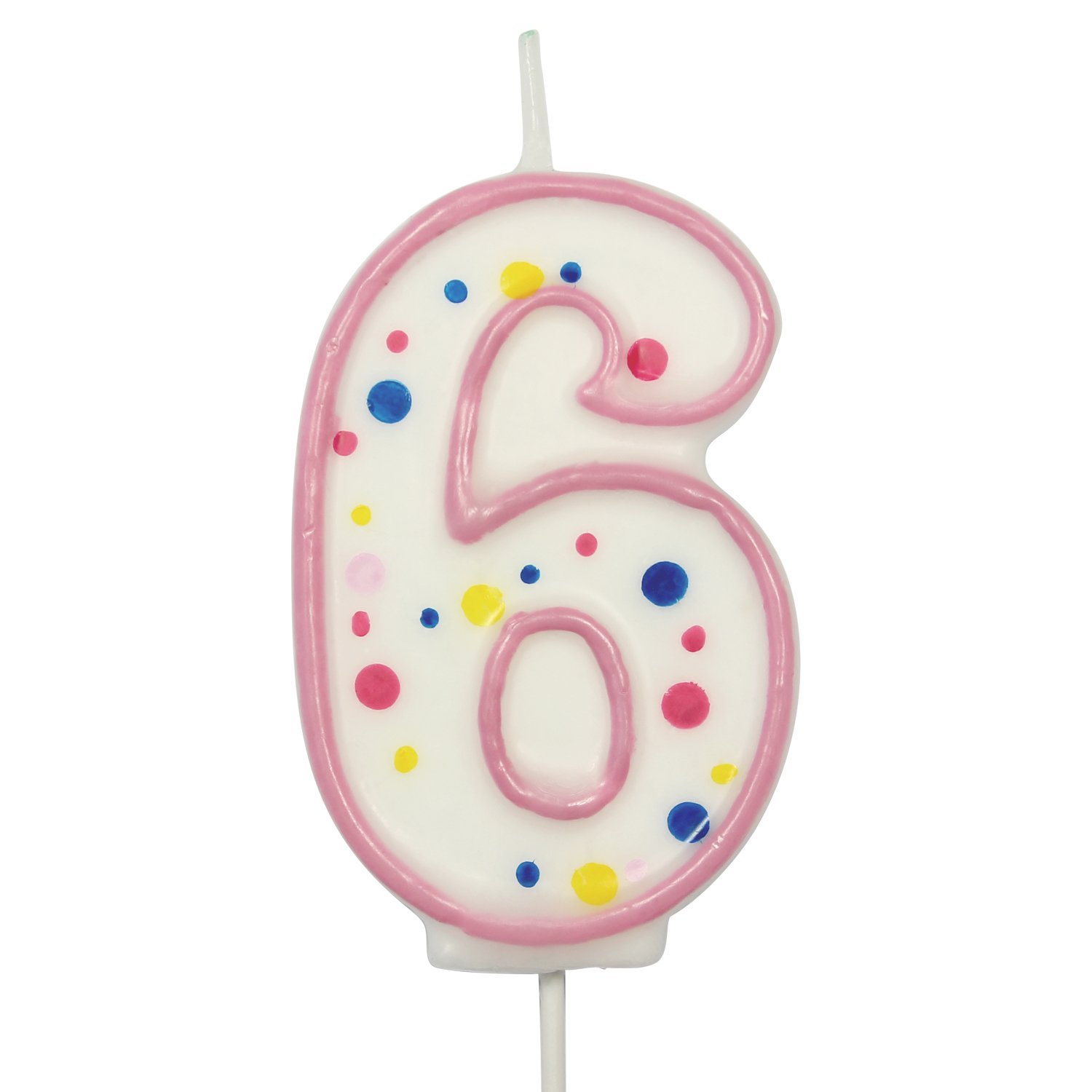 pme 粉色编号6蜡烛