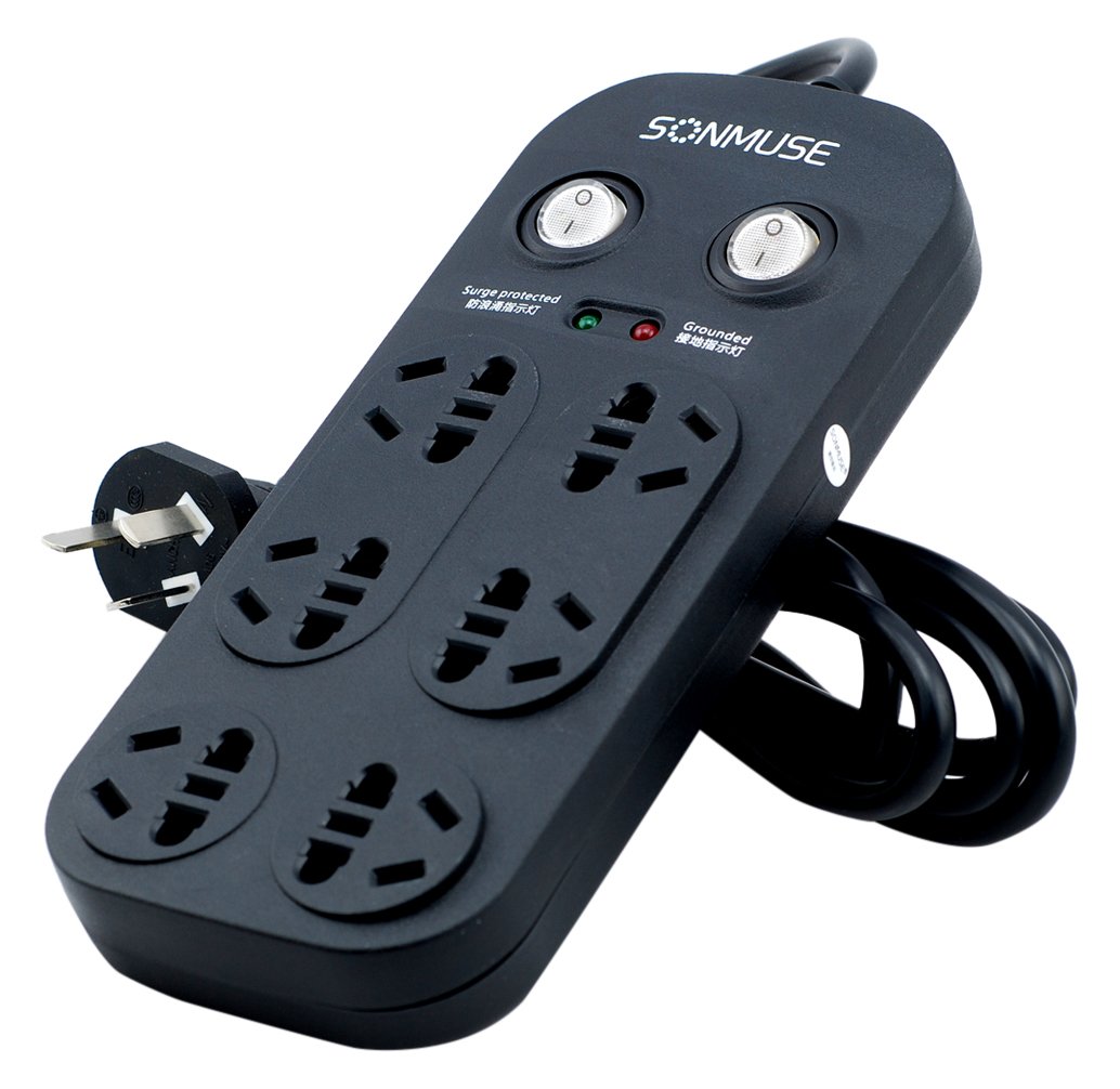 8米六位插座 36元 (京东39元)