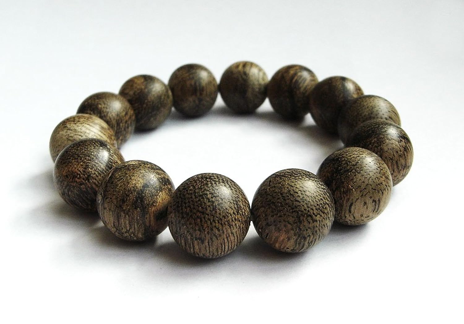 原生态 沉香 妙香天成沉香手串 (16mm 14粒)