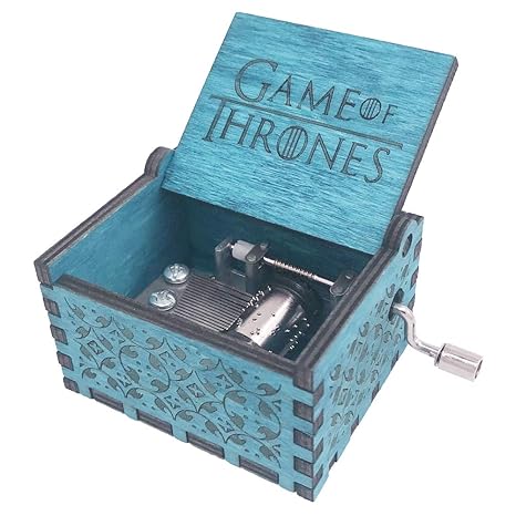 权力的游戏》音乐盒手曲柄音乐盒雕刻木,播放