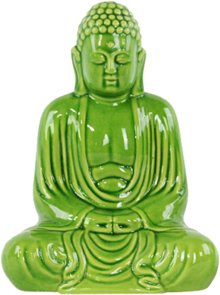 urban trends 陶瓷美化佛像,圆形乌什尼莎,米亚无朱恩 sm 穆德拉,绿色
