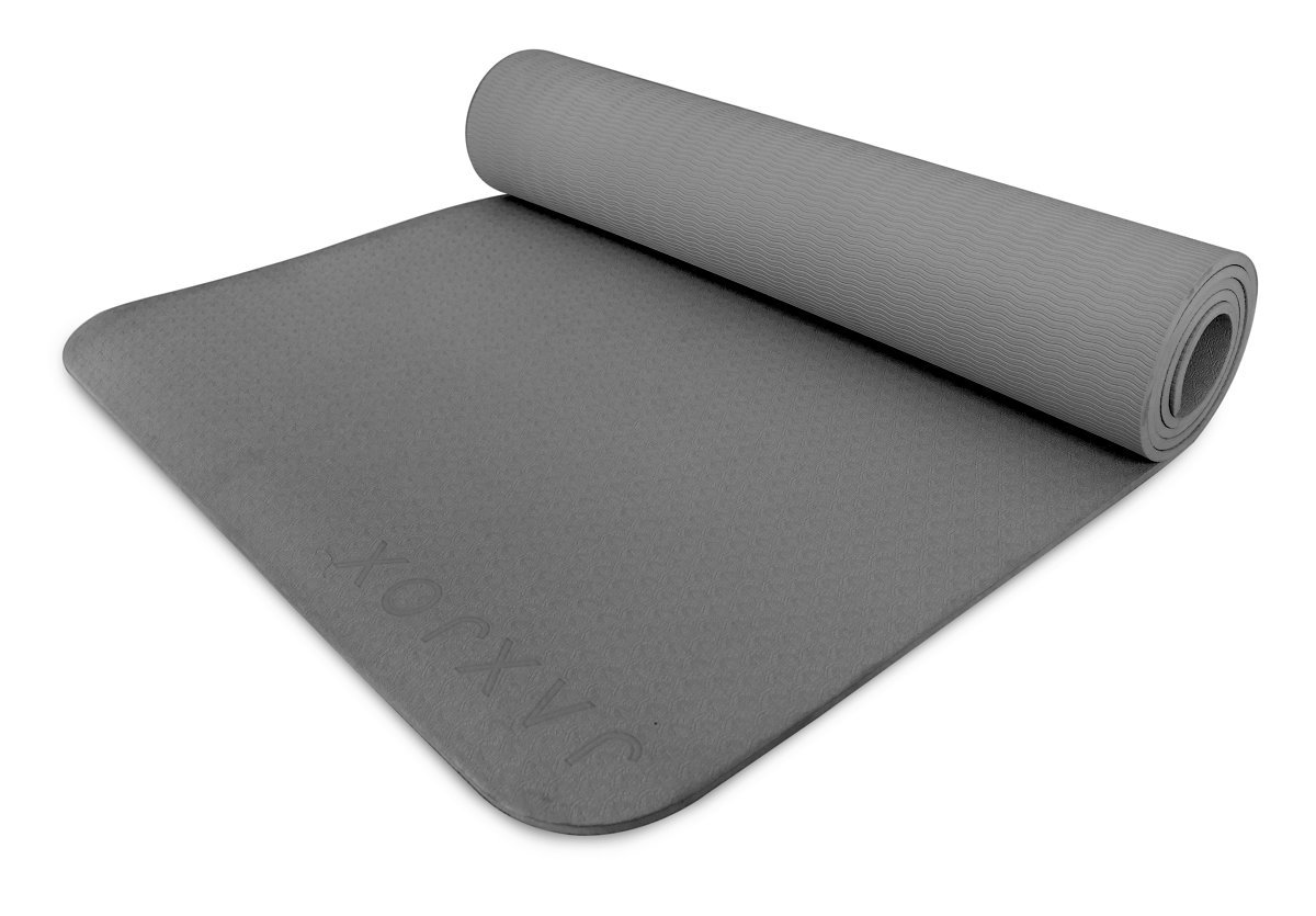 jaxjox 防滑 tpe 瑜伽垫 5mm 灰色