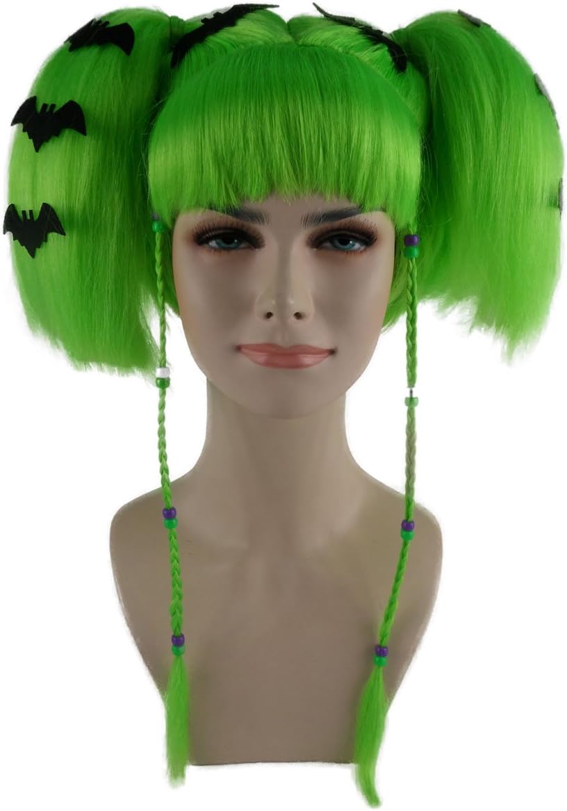 wigs2you 假发 双马尾 带发圈 万圣节 h-700 全假发 角色扮演 个性
