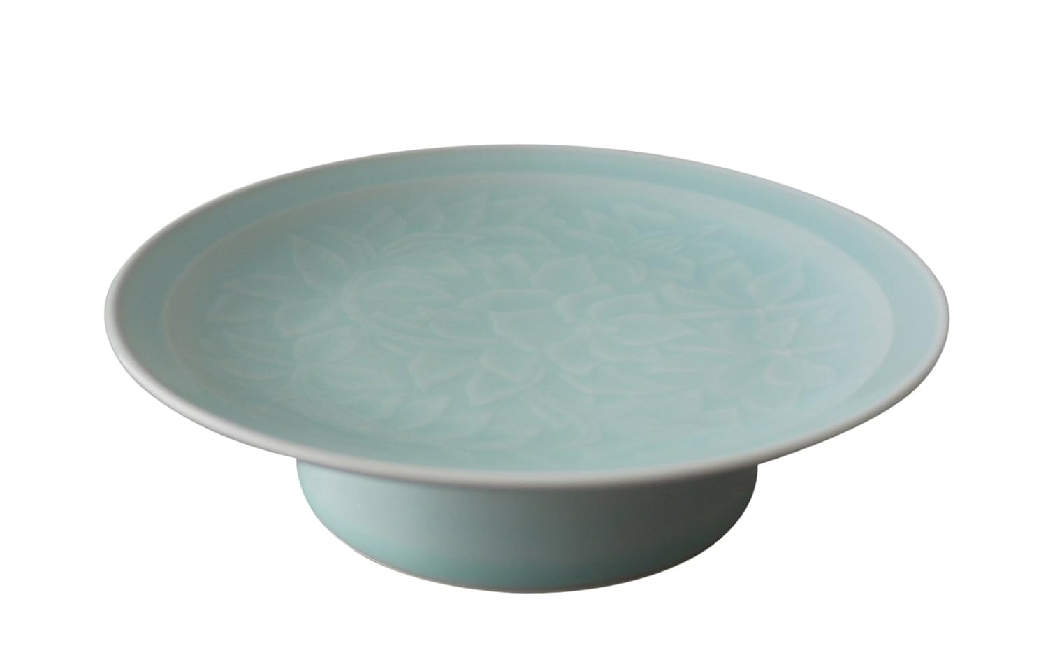 青白瓷唐草18.5cm大高滨盘子 (47101-258)