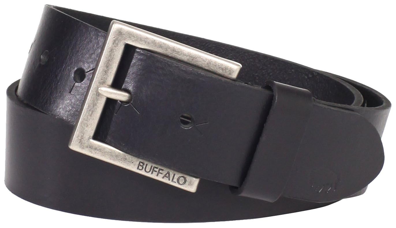 buffalo david bitton男士 distressed 牛仔裤皮带