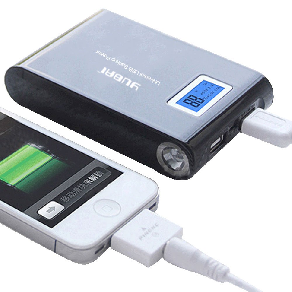 裕百 数显圆移动电源12000毫安 超大容量充电宝 苹果三星小米htc通用