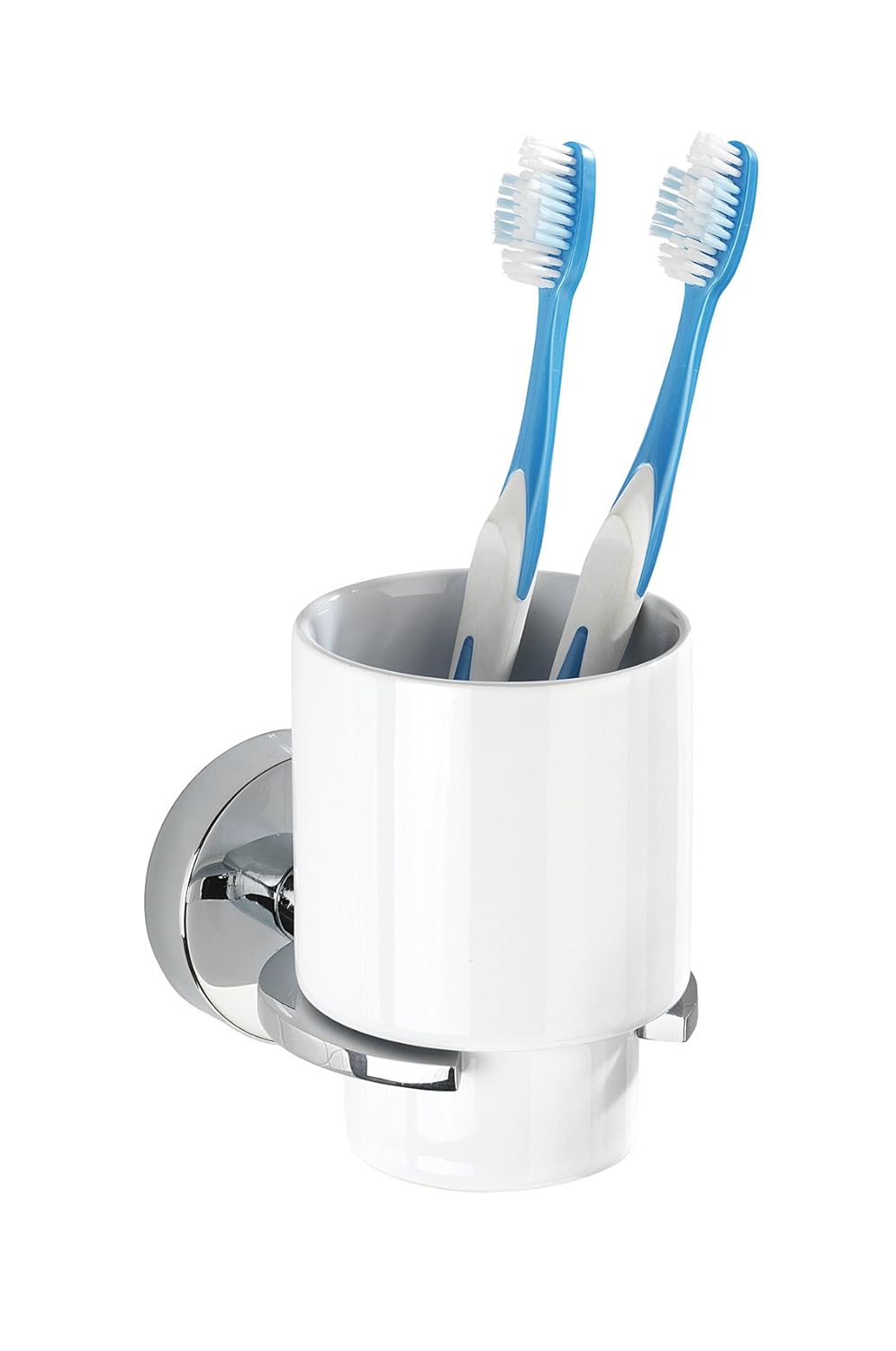 wenko 22316100 锌压铸杯牙杯陶瓷 11.5 x 8 x 10 cm 镀铬