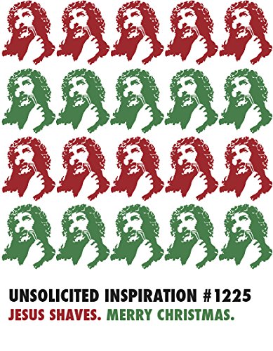 商品quiplip ui25 holiday card jesus shaves 6 pack