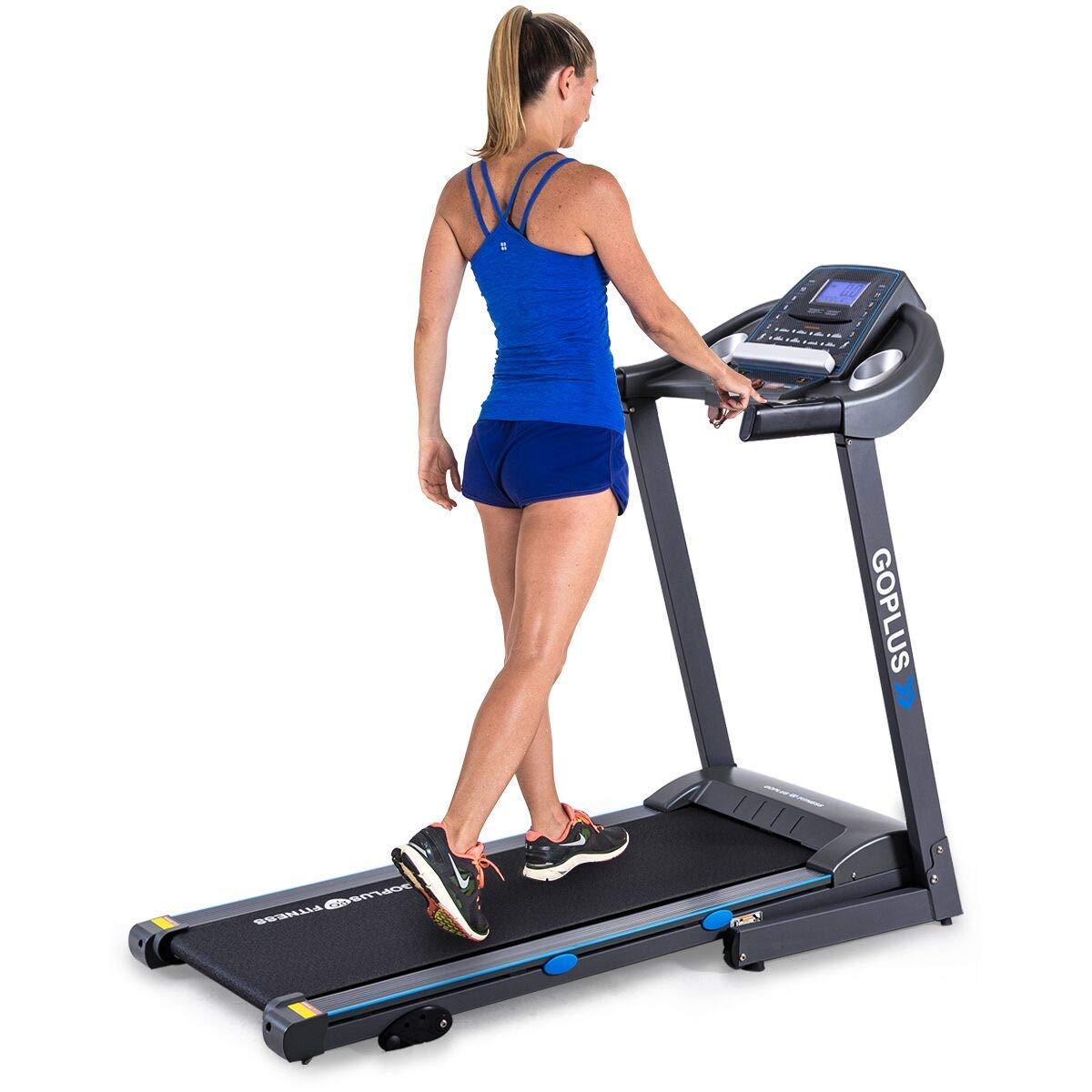 25hp electric treadmill foldable running jogging fi