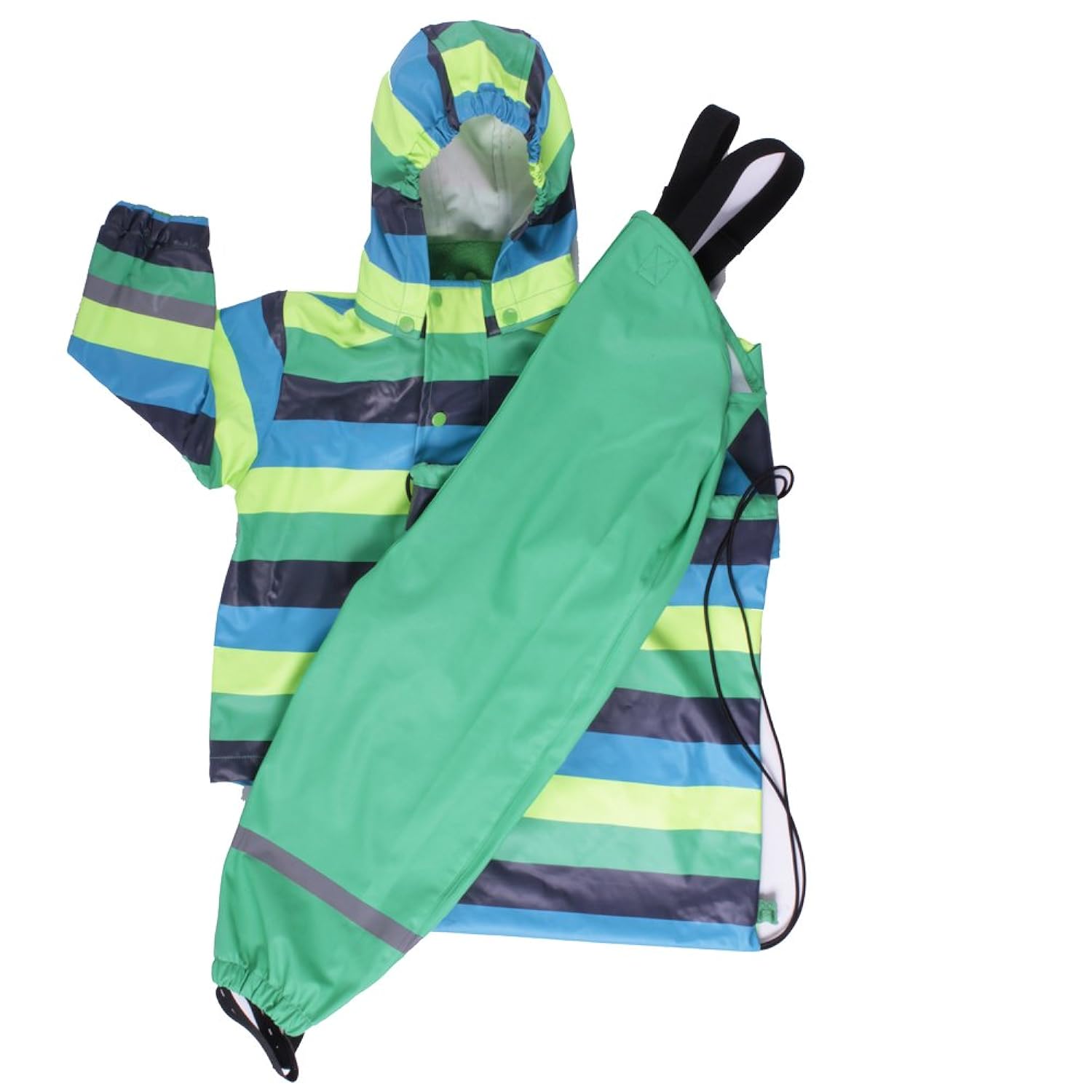 fred  s 世界来自款绿色棉质男孩款雨衣条纹套装雨衣 green (green