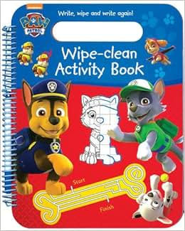 《nickelodeon paw patrol wipe-clean activity book: write, wipe