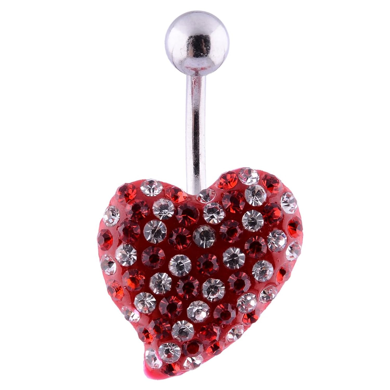 kadima 加地曼 不锈钢肚脐环精品 时尚韩版肚脐钉扣肚皮舞者美腰 桃心