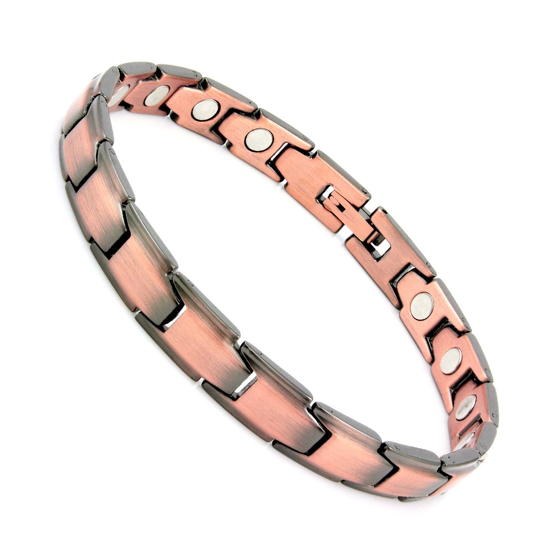aarogyam energy jewellery 优雅铜磁疗手链 铜色 womens bracelet