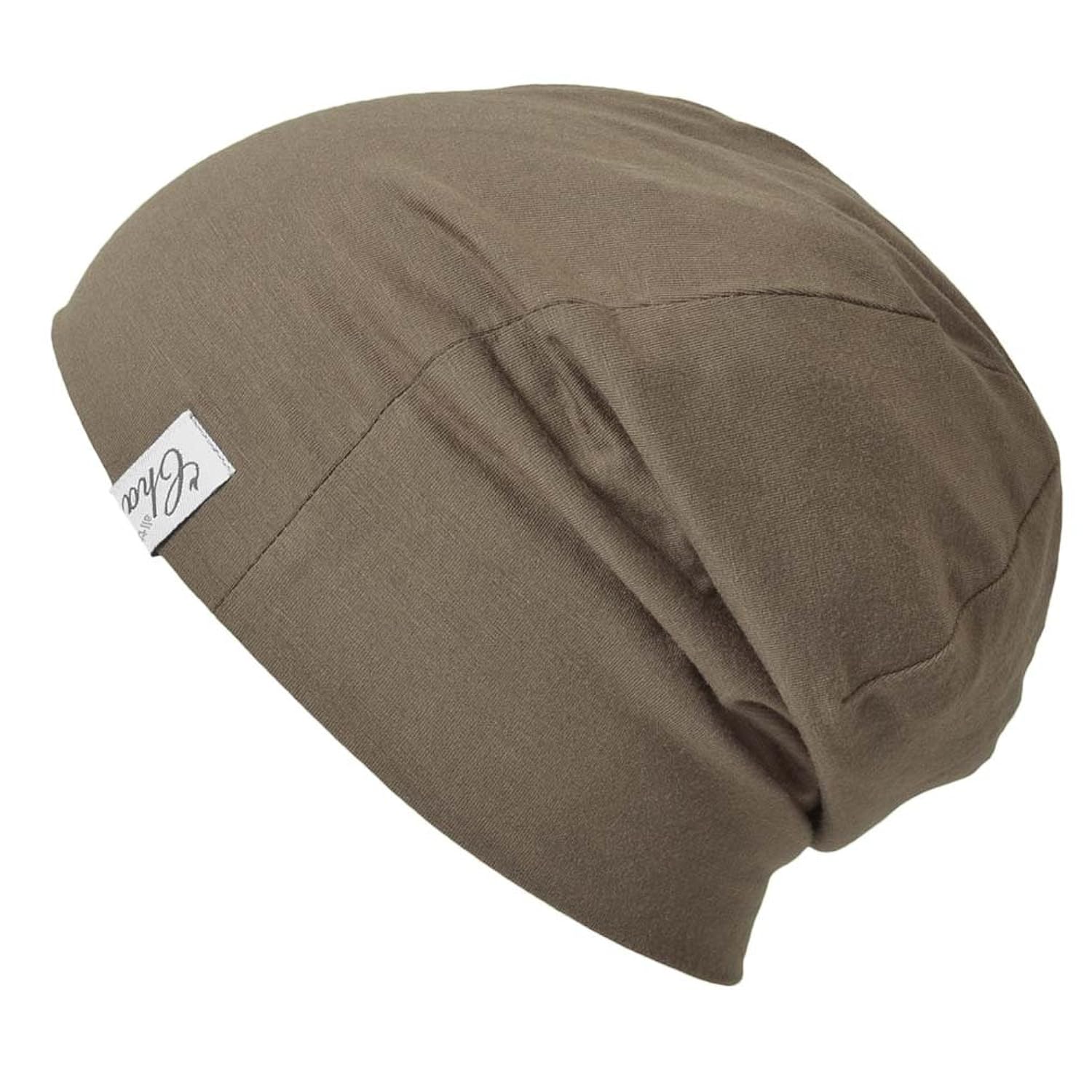 男式弹性无檐小便帽帽子舒适贴合四季日式时尚中性款 khaki brown