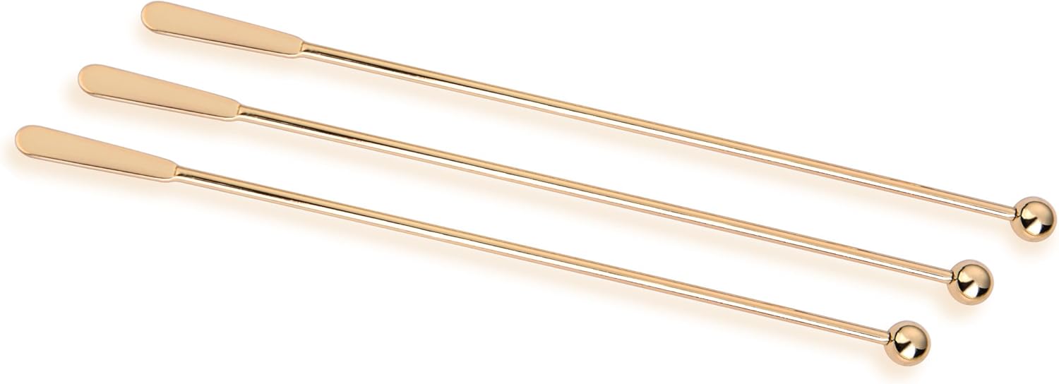 purefold 不锈钢经典咖啡搅拌棒 金色 7.4 in lzs01ggd