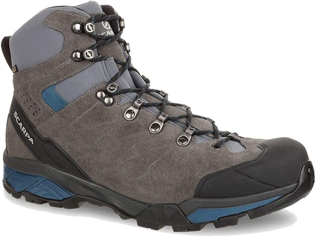 scarpa 男士 zg trek gtx 钛/湖蓝色 42.5 d 欧码