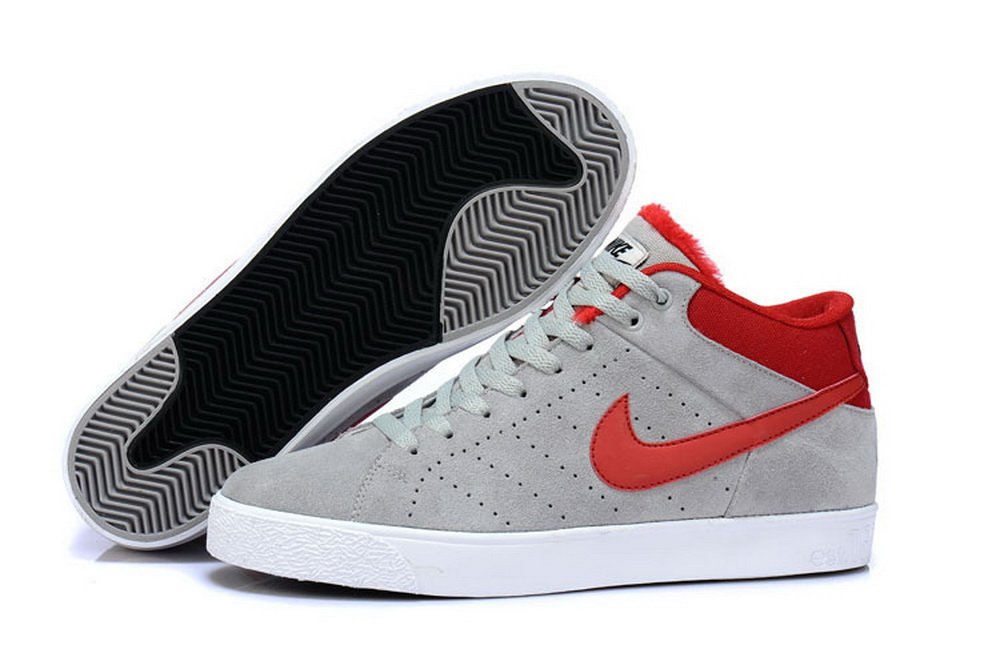 nike 耐克 1972反毛皮休闲运动鞋 高中低帮板鞋9008-01 浅灰红
