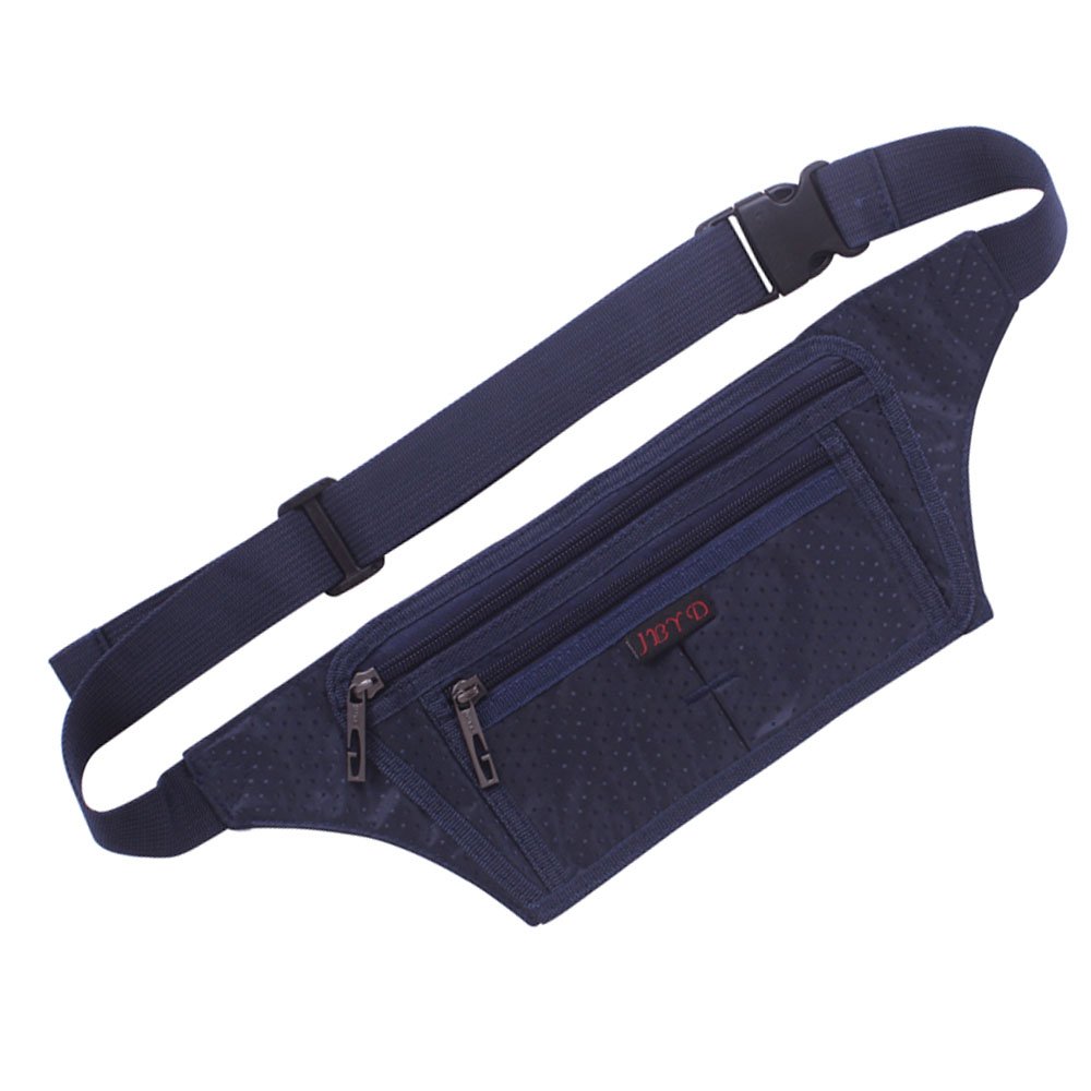 naoki love 腰包超薄隐藏钱包户外运动慢跑旅行跑步腰带带带信用卡